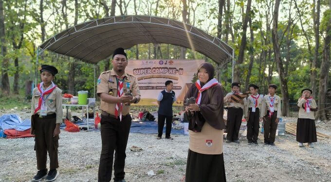 Ratusan Siswa SDIT Insan Permata Bojonegoro Ikuti Super Camp Pramuka di Bumi Perkemahan Grogolan